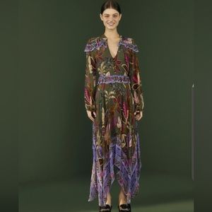 FARM Rio Green Wild Jungle Midi dress
